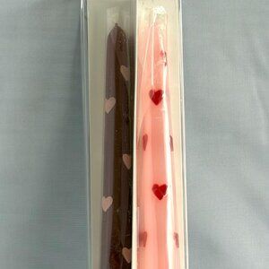 ADPAL heart taper candles handmade in Poland, Valentine’s Day romantic décor set